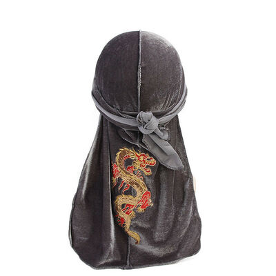 

Unisex Men Women Velvet Breathable Bandana Cap Turban Hats Durag Headwear Scarf
