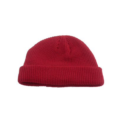 

Unisex Women Men Outdoor Knitted Ski Skull Cap Solid Color Fisherman Docker Hat Winter Warm Beanie Hat