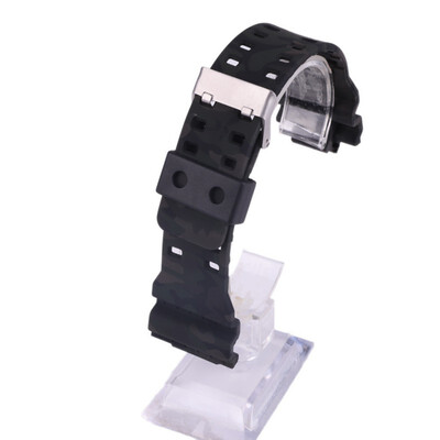 

Silicone Rubber Watchband Men Sports Diving Camouflage Strap For GA-110100 Replace Electronic Wristwatch Belt Watch