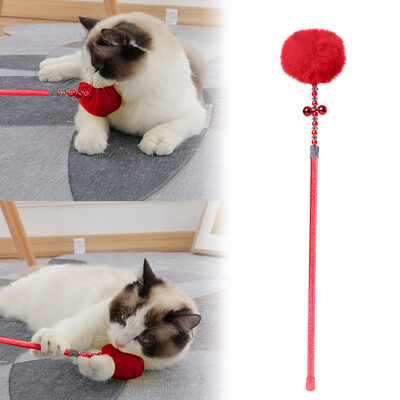 

Gobestart Kitten Cat Toy Interactive Toy Soft Ball And Cat Feather And Bell Toy