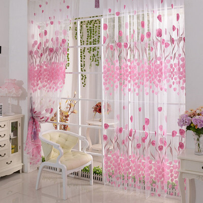 

Top Selling For Tulip Voile Curtain Door Room Divider Sheer Window Panel Drapes Scarf Valances