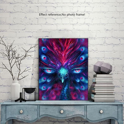 

Kirin 5D DIY Diamond Painting Peacock Full Drill Resin Pictures Of Rhinestones Decor Home Mosaic Diamond Embroidery Animals