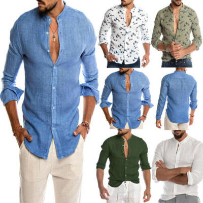 

AU Luxury Fashion Men Slim Fit Shirt Long Sleeve Dress Shirts Casual Shirt Tops
