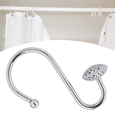 

Greensen 12 Pcs -shaped Iron Curtain Hook Decorative Hanger for Bath Shower Curtain Curtaion HookHook