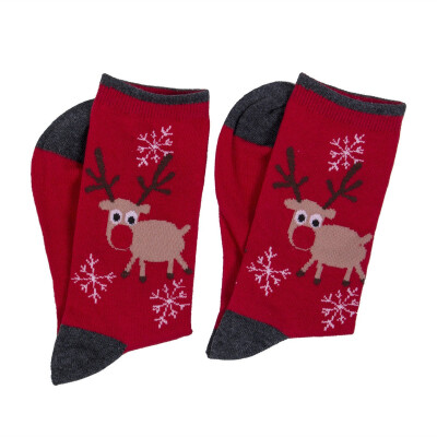 

Women Girl Cotton Socks Christmas Santa Claus Gift Kids Unisex Xmas Funny Socks