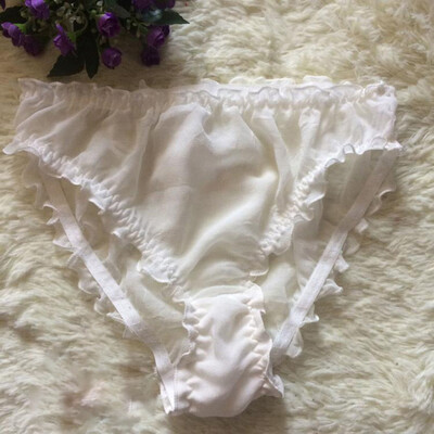 

Womens Sexy Casual Breathable Ruffle Underwear Comfy Plus Size Elastic Panties