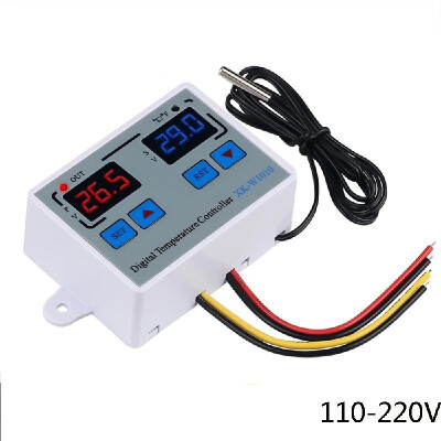 

Digital Thermostat CF Temperature Controller for incubator Relay LED 10A Heater Cooler Direct Output XK-W1010 AC110-220V