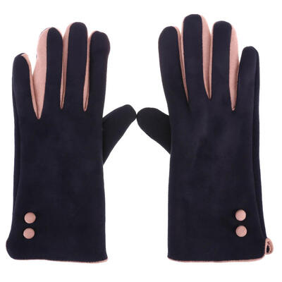 

Women Touch Screen Gloves Winter Suede Ladies Warm Gloves Drivers Gloves