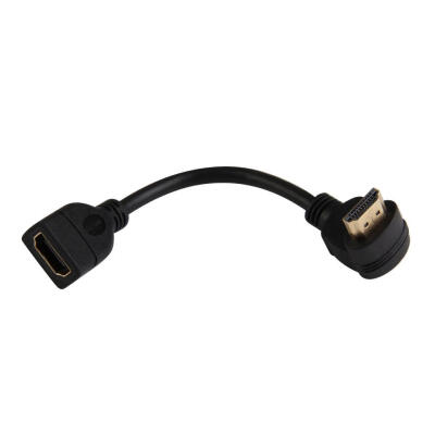 

90 Degree Angled HDMI Male to HDMI Female Adapter Cable