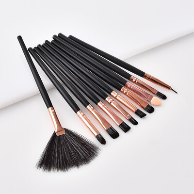 

〖Follure〗10 Pcs Wood Makeup Brush EyeShadow Brush Cosmetics Blending Brush Tool