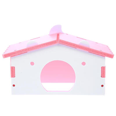 

Small Animal Pet Hamster House Nest Rabbit Hedgehog Pet Sleeping Log Cabin