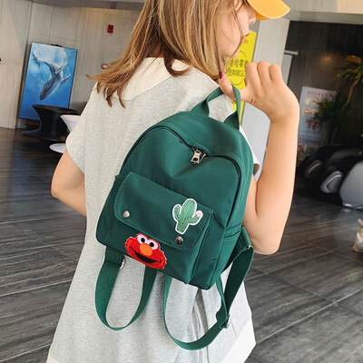 

Fashion trend canvas bag high school student backpack bag 2019 new Korean version of the campus ins wind backpack