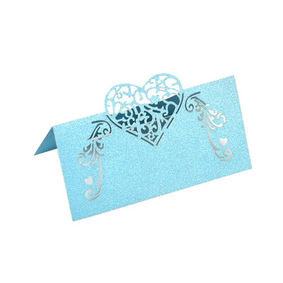 

50PCS Love Wedding Seat Card Invitation Card Holiday Day Blessing Greeting Card for Universal Setting the Atmosphere Table