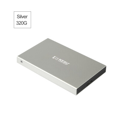 

Portable External Hard Drive USB 30 120G160G250G320G500G HDD External HD Hard Disk for PC Silvery&2T