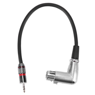 

3pin XLR 90 degree Female to 35mm TRS Male Cable Audio Adapter Cable