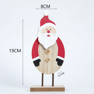 

Toponeto Wooden Mini Christmas Tree Desktop Ornaments Merry Christmas Party Decor