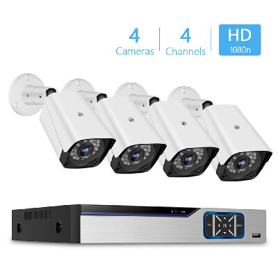 

1080n Pro HD 4CH Video Security Digital Recorder 4pcs Analog Security Cameras HDD Not Included EU Plug