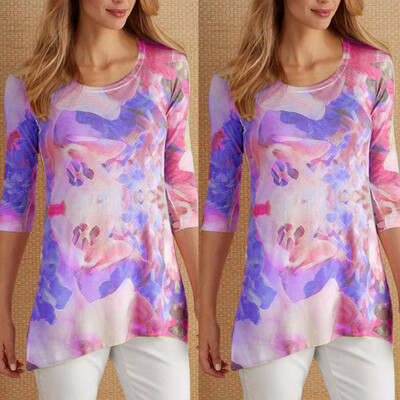 

Starmoon Womens Fashion Printed Sleeve Casual T-Shirs Top Blouse