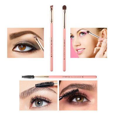 

〖Follure〗ZOREYA 3 Pink Eyemakeup Set Brush Beginner Portable Artificial Fiber Beauty