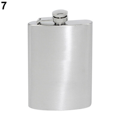 

Portable 4 5 6 7 8 10 Oz Stainless Steel Hip Liquor Whiskey Alcohol Flask Cap