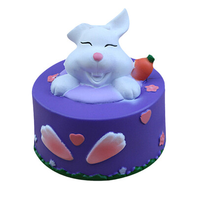 

Gotoamei Cute Rabbit Cake Stress Reliever Scented Super Slow Rising Kids Squeeze Toy