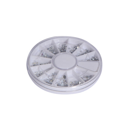 

Toponeto 3D Nail Art Rhinestones Glitters Studs Acrylic Tips Decoration Manicure Wheel