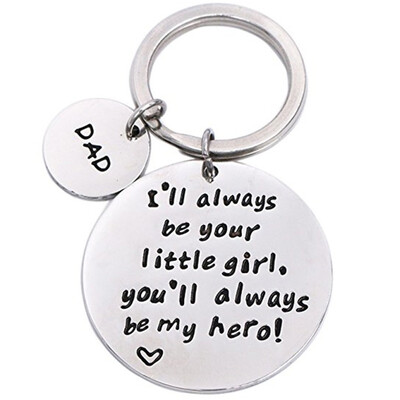 

Father of The Bride Gift Wedding Gift for Dad From Daughter Always Be Your Little Girl You ll Always Be My Hero Keychain