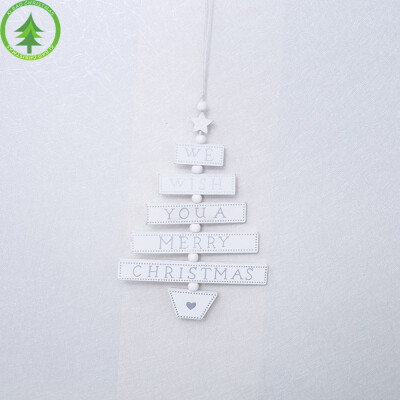 

〖Follure〗Merry Christmas Colorful Wooden Pendants Ornaments Kid Gift