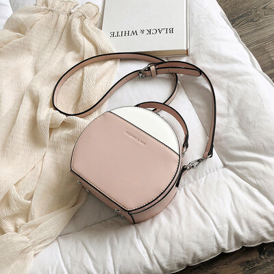 

Summer new ins super fire contrast color bag female 2019 new Korean version of the wild single shoulder slung fashion small round bag