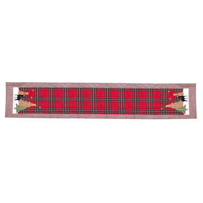 

2020 Creative New Christmas Cotton Red Plaid Table Flag Christmas Decoration Restaurant Table Tablecloth Xmas Home Table Decor