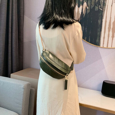 

Tailored Women Fashion Zipper Bag Leather Waist Bag Shoulder Bags Crossbody Bag Chest Bag