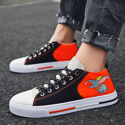 

Mens shoes autumn Korean version fashion high-top canvas board shoes leisure hand-painted tremble shoes of the same style