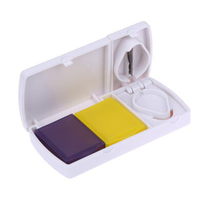 

Pill Splitter Cutter Tool Medicine Storage Compartment Box Case Holder