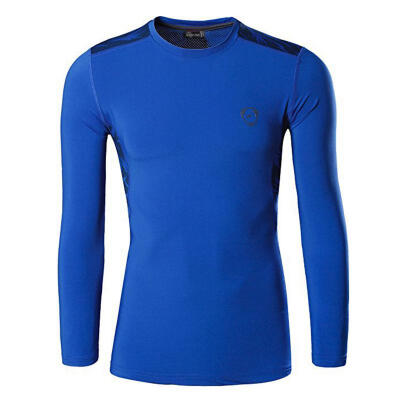 

Outdoor Sports Polyester Quick Drying Long Sleeve Mens T Shirt Running Fitness Cycling Moisture-Wicking Slim Fit T-Shirt