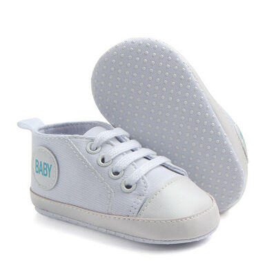 

Cute Toddler Kids Canvas Sneakers Baby Boy Girl Soft Sole Crib Shoes 0-18Months