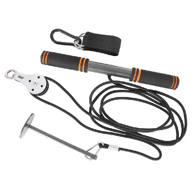 

Fitness Arm Biceps Triceps Blaster Strong Power Stick Pull Rope Wrist Roller Forearm Workout Hand Gripper Strengthener Trainning