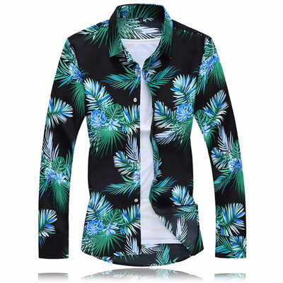

Tailored Mens Autumn Fashion Shirts Casual Long Sleeve Beach Tops Loose Casual Blouse