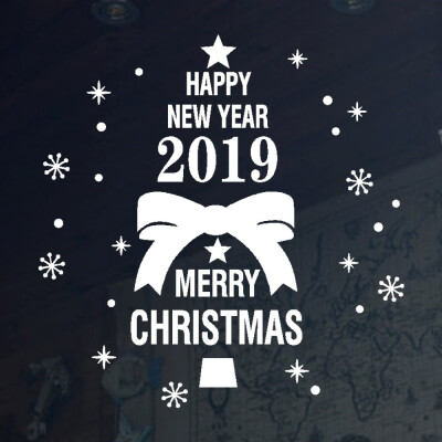 

〖Follure〗New Year Merry Christmas Wall Sticker Home Shop Windows Decals Decor