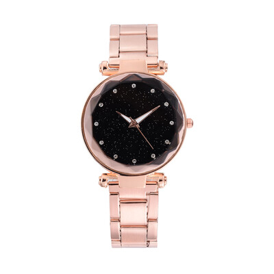 

Best selling starry sky watch High-grade steel band ladies fashion quartz watch