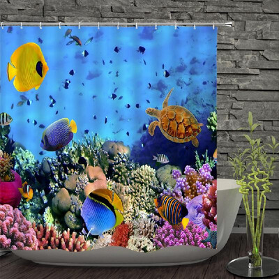 

Shower Curtain Decorative Bath Curtains Waterproof Polyester Fabric Anti-mildew Bathroom Curtains for Bathtub Showers