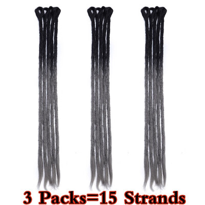 

Dreadlock Extension Ombre For Hip-Hop Synthetic Heat Resistant Crochet Braiding Hair Handmade Extension Twist Braiding For Women