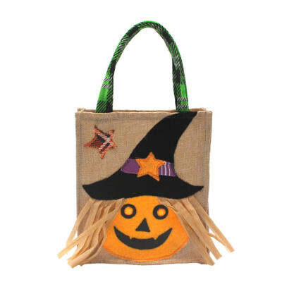 

Halloween Gift Bags Handbag Candy Cookie Storage Pouch Holders Bar 3D Decor