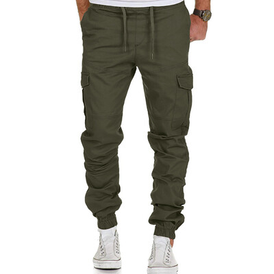

Gobestart Fashion Mens Sport Pure Color Bandage Casual Loose Sweatpants Drawstring Pant