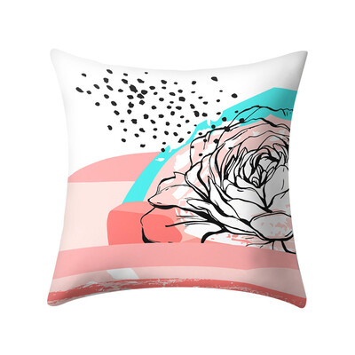 

Toponeto Print Pillow Case Polyester Sofa Car Cushion Cover Home Decor 45 X 45cm
