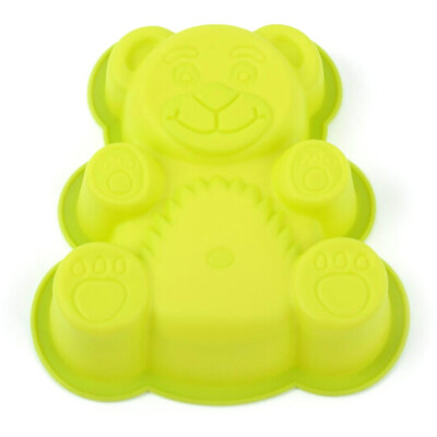 

3D Bear Cake Mold Silicone Cake Candy Jelly Fondant Soap Mould Pan Dessert Mold Baking Tools Hot