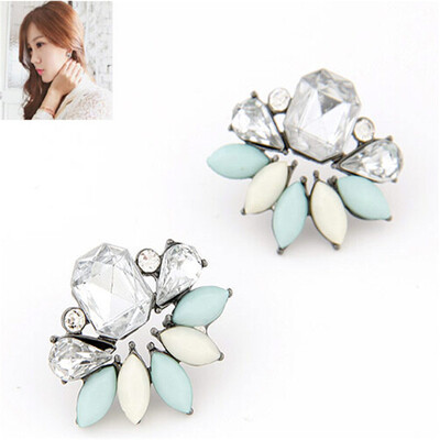 

Fashion Jewelry Wholesale Vintage 3 Colors Crystal Stud Earrings Woman New New Gift HOT Free Shipping CX-ED01