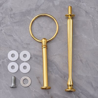

23 Layers Cake Plate Stand Hardware Rod Stick Cake Cookie Display Gold Silver