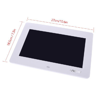 

Andoer 10 HD TFT-LCD 1024 600 Digital Photo Frame Clock MP3 MP4 Movie Player with Remote Desktop