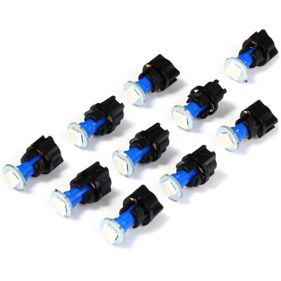 

10pcs T5 PC74 SMD 5050 Car LED Twist Socket Instrument Panel Dash Light Bulb - Blue Light