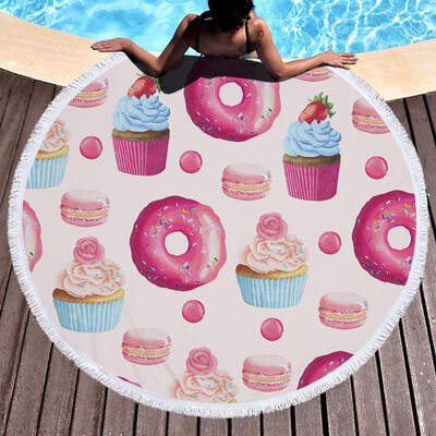 

Toponeto 1 PC Round Beach Pool Home Shower Towel Blanket Table Cloth Yoga Mat